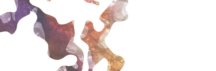 Aufkleber - creative modern shaped figure background element with surface texture and gray gray, antique fuchsia and light gray colors on white background
