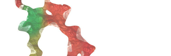 Poster - abstract modern shiny surface textured background with indian red, medium sea green and antique white colors on white background