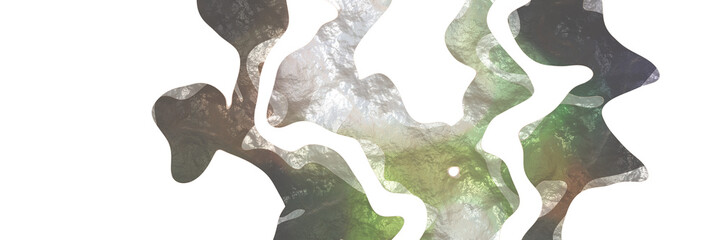 Aufkleber - abstract modern shaped figure background element with surface texture and dim gray, light gray and dark gray colors on white background