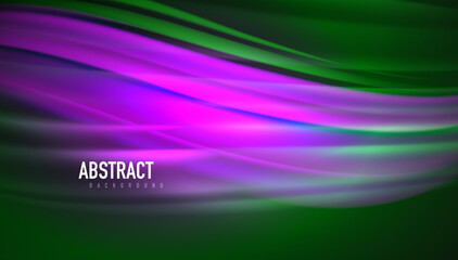 Fluid wave lines background. Trendy abstract layout template for business or technology presentation, internet poster or web brochure cover, wallpaper
