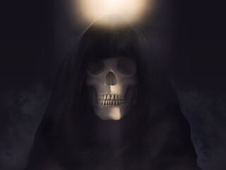 Wall Mural - 3D rendering of the the reaper or death.