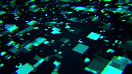 Poster - 3d rendering of technology and data processing. Computer generated modern information backdrop