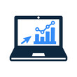 © hr-gold - Graph presentation, statistics, web analytics icon