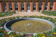 Ein kleiner Springbrunnen in der Orangerie des Schlosses von Weilburg/Deutschland