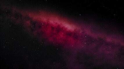Wall Mural - Scene of gaseous or heavenly object in space in a starry field or  background. The camera zooms in towards the space object. Apt for opener or intro videos.