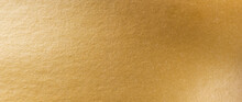 Gold Texture Background. Golden Shiny Foil Paper Panorama. Soft Shine Gradient Reflection