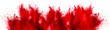 Leinwandbild Motiv bright red holi paint color powder festival explosion isolated white background. industrial print concept background