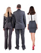 © ghoststone - Back view group business people in suit.