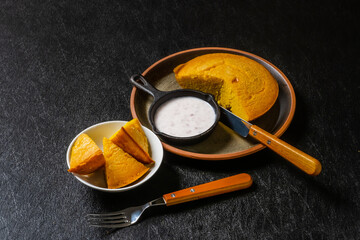 Poster - アメリカの味 コーンブレッド  Corn Bread, American Cuisine