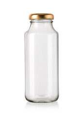 Poster - Empty glass jar with golden cap