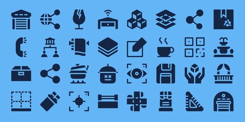 Poster - square icon set