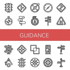 Sticker - Set of guidance icons