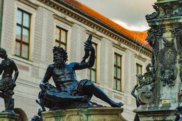 Wall Mural - Wittelsbach Fountain with Duke Otto I in Munich, Germany