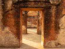 The Old Walls Of The Ruins Of The British Residency In Lucknow