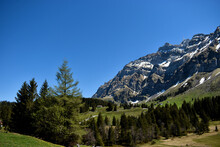 Säntis Der Höchste Berg In Der Ostschweiz Bei Strahlend Blauem Himmel 7.5.2020