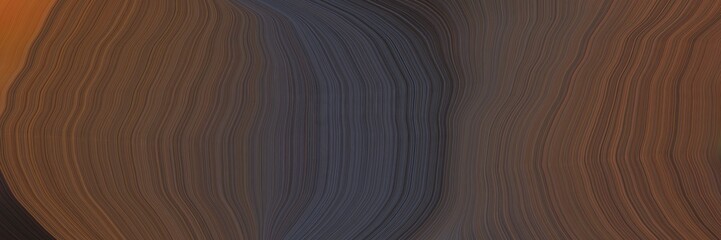 Poster - abstract and smooth elegant graphic with waves. curvy background illustration with old mauve, brown and very dark blue color