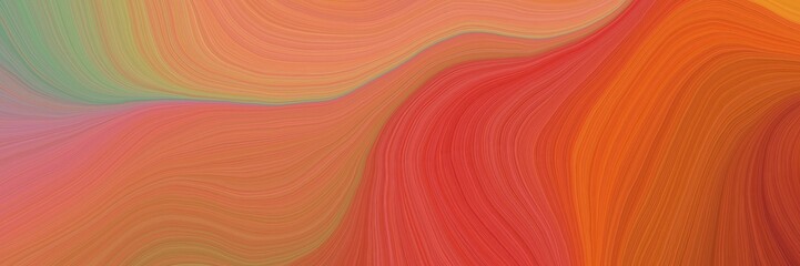 Fototapete - colorful and elegant vibrant abstract artistic waves graphic with contemporary waves illustration wi