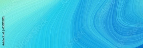 Cuadros en Lienzo colorful and elegant vibrant creative waves graphic with curvy background design
