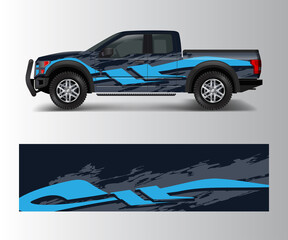 Abstract modern graphic design for truck and vehicle wrap and branding stickers