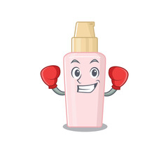 Poster - Mascot design of foundation as a sporty boxing athlete