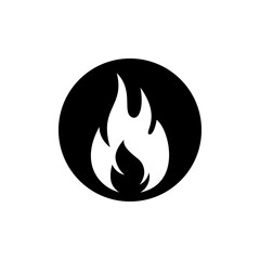 Poster - Fire Flame Logo Design Vector Template