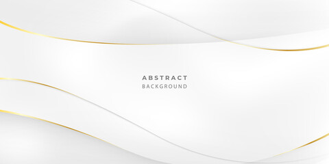 abstract grey and gold background poster with dynamic waves. technology network vector illustration.