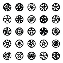 
Pack Of Rims Glyph Icons
