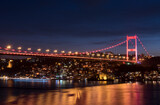 Fototapeta  - Fatih Sultan Mehmet Bridge in Istanbul.