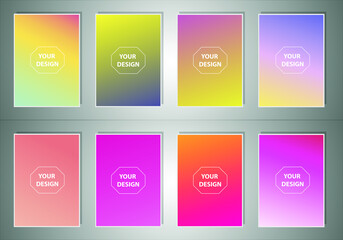Poster - Color gradient cover design. Vibrant background for screen, poster, banner, wallpaper, social media post