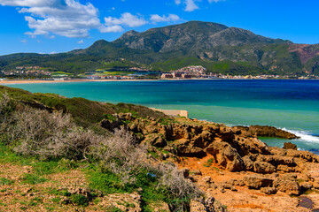 Coast of Tipasa, a colonia in Roman province Mauretania Caesariensis, nowadays Algeria. UNESCO World Heritage Site