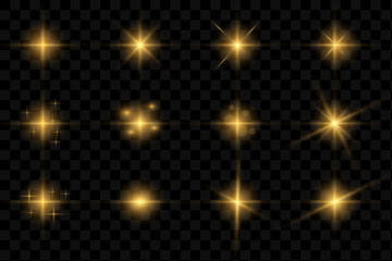 Poster - Collection of flashes, lights and sparks