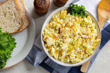 Bowl of Tasty Egg Salad