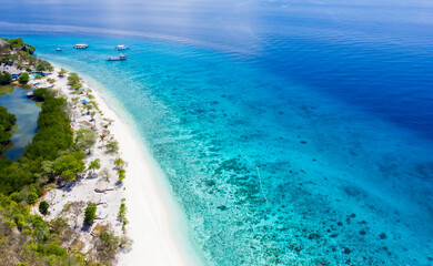 Wall Mural -  White sand beach and seashore, Cebu, Philippines