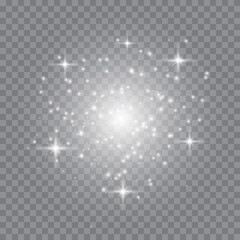 Poster - Vector white glitter wave abstract illustration