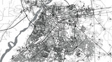 Fototapeta Miasta - Urban vector city map of Lahore, Pakistan, Asia.