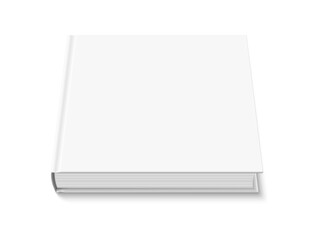 Poster - Closed white square hardcover book mockup isolated