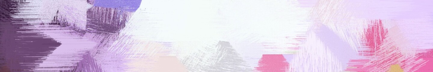 Poster - wide landscape graphic with abstract brush strokes background decoration with lavender, old lavender and pastel violet. can be used for wallpaper, cards, poster or banner
