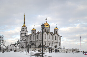 The evening skyline at Assumption Cathedral, or known as 