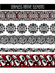 abstract background native north american set