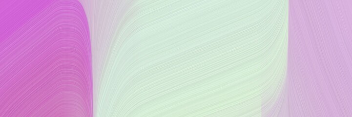 Poster - simple colorful modern waves background illustration with light gray, orchid and pastel violet color