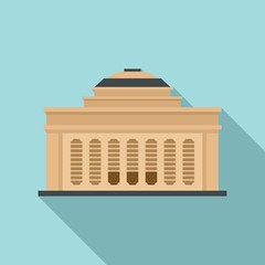 Poster - academy building icon. flat illustration of academy building vector icon for web design