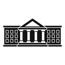 Harvard University Icon. Simple Illustration Of Harvard University Vector Icon For Web Design Isolated On White Background