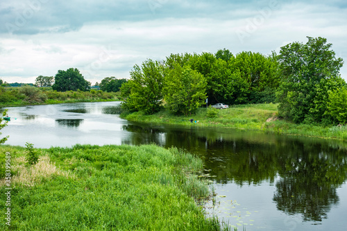 Biebrza Podlasie Biebrzański Park Narodowy Rzeka woda drzewa przyroda