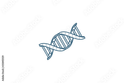 https stock adobe com images dna science genetic molecule biology isometric icon 3d line art technical drawing editable stroke vector 358413139 start checkout 1 content id 358413139