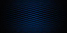 Dark Blue Carbon Fiber Texture. Navy Blue Metal Texture Steel Background. Web Design Template Vector Illustration EPS 10.