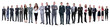 © ASDF - panoramic photo of a professional numerous business team
