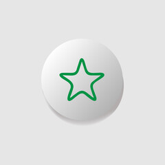 Fototapete - Modern icon button star design vector isolated on white background