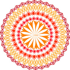 Poster - Ornament beautiful card with mandala