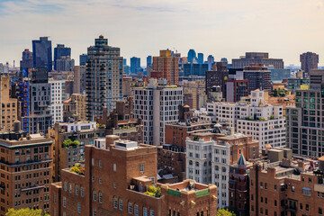 Poster - Aerial view of the the iconic skyline and skyscrapers in Midtown Manhattan, New York, USA