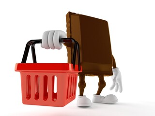 Poster - Chocolate character holding shopping basket